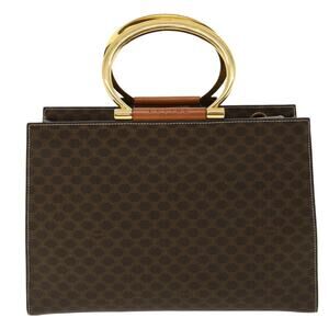Celine Macadam Handbag Brown